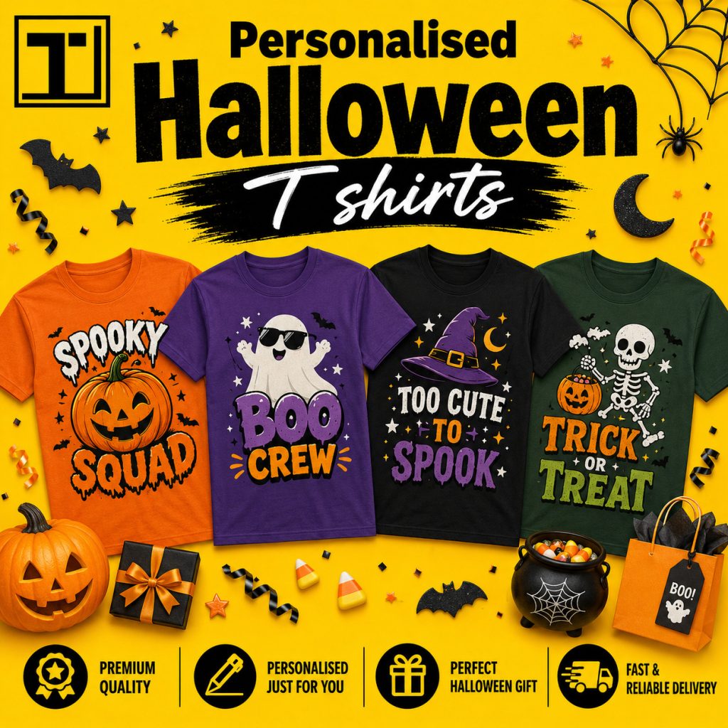 Personalised Halloween T shirts.