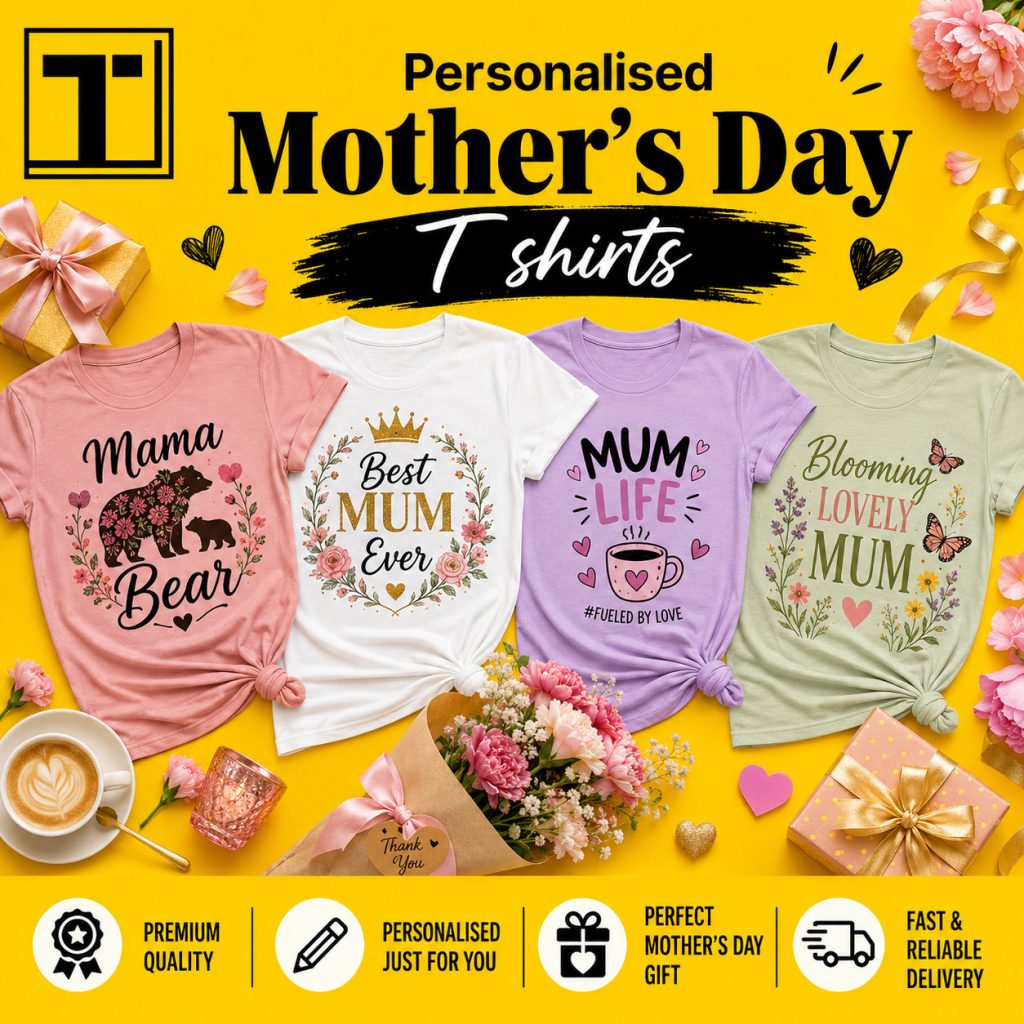 Personalised Mother’s Day T shirt​.