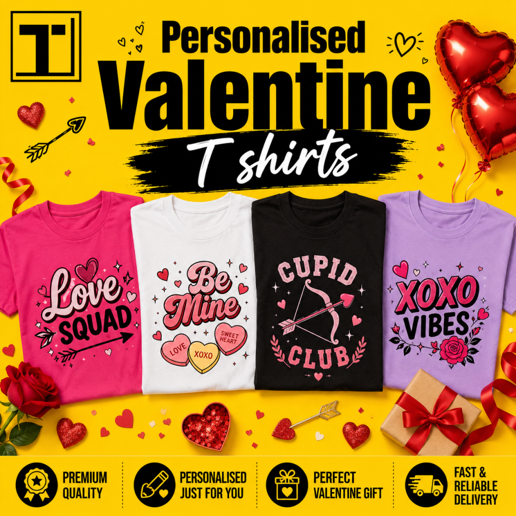 Personalised Valentine T shirts