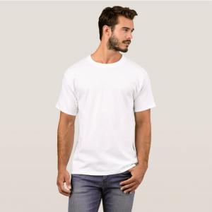 Plain White T Shirts Model front