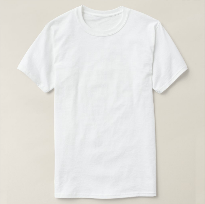 plain white shirt front