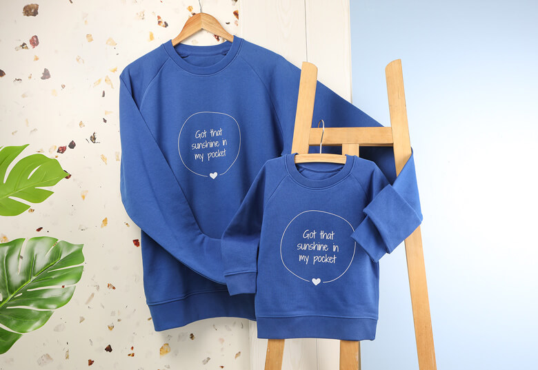 personalised sweatshirts for son and father