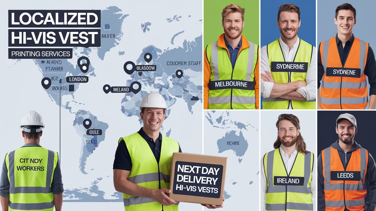 Hi vis vest printing London