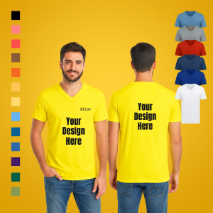 V Neck T Shirt Printing