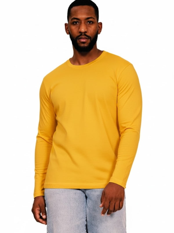 Yellow Long Sleeve T shirt Printing